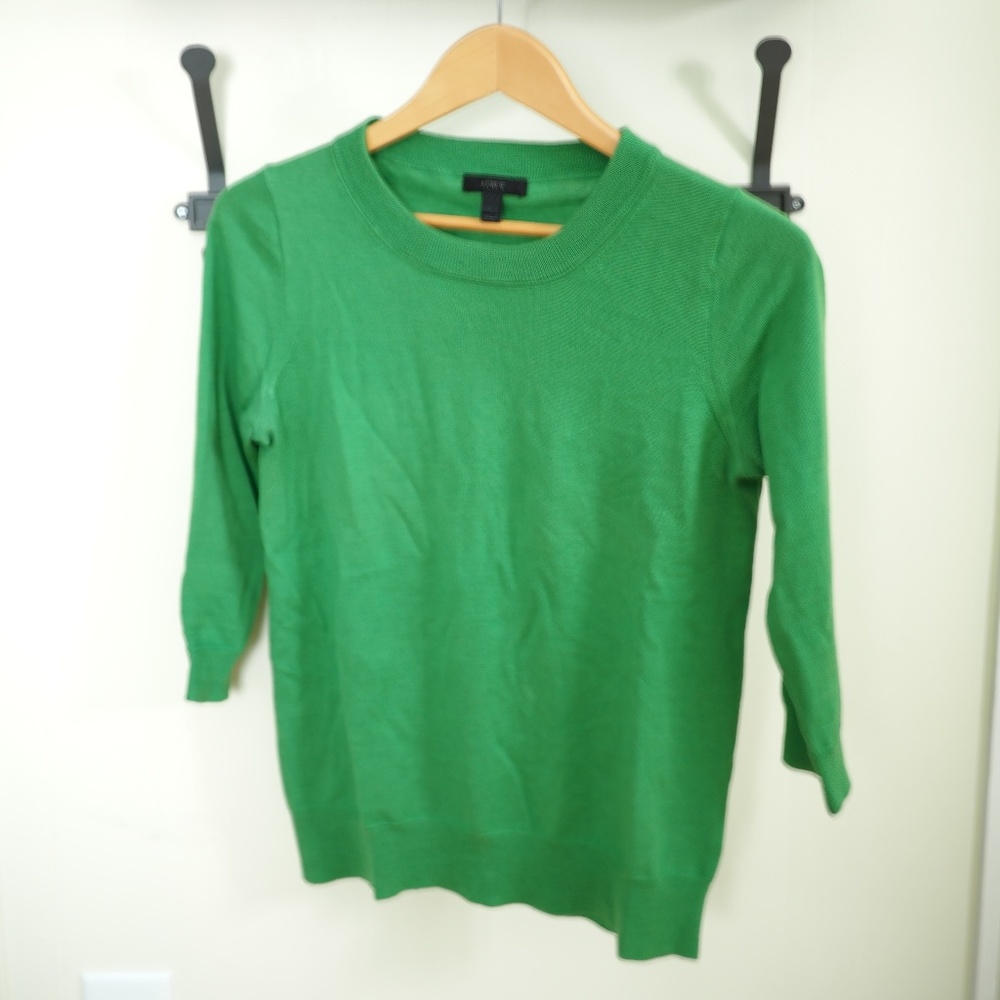 Green J. Crew Tippi Sweater